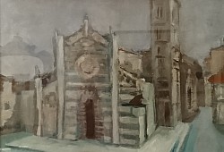Il Duomo di Prato - Olio su tela