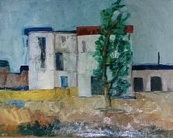Casolare - Olio su tavola
